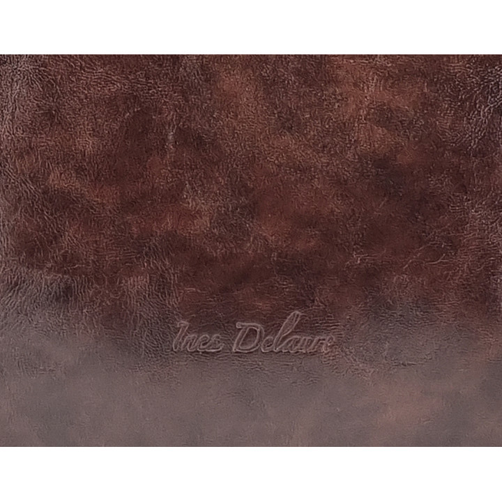 Hnědá klasická dámská kabelka INES DELAURE